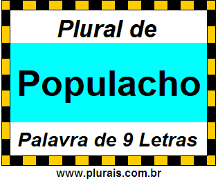 Plural de Populacho