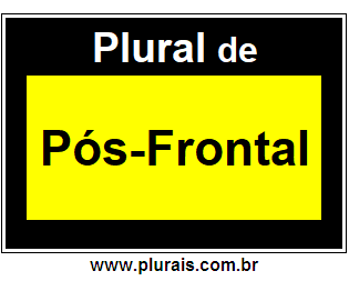 Plural de Pós-Frontal