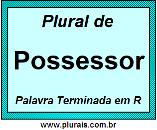 Plural de Possessor