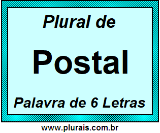Plural de Postal