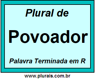 Plural de Povoador