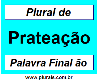 Plural de Prateação