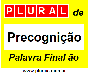 Plural de Precognição