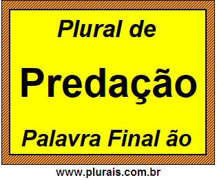 Plural de Predação