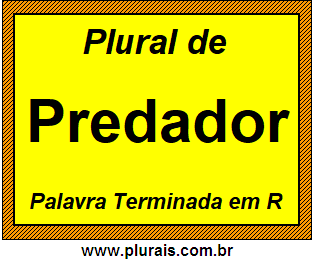 Plural de Predador