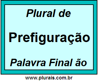 Plural de Prefiguração