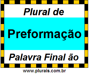 Plural de Preformação