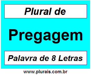 Plural de Pregagem