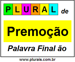 Plural de Premoção