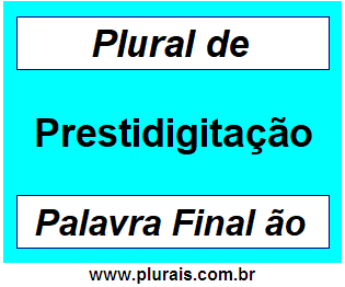 Plural de Prestidigitação