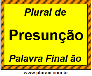 Plural de Presunção