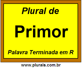 Plural de Primor