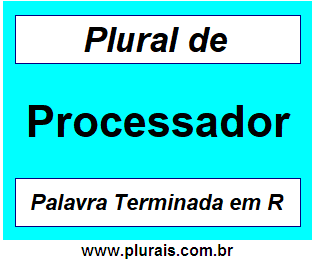 Plural de Processador