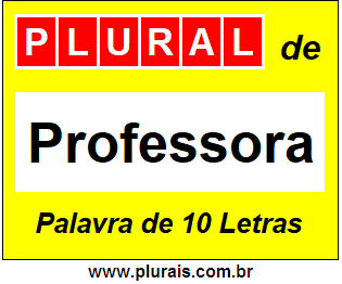 Plural de Professora