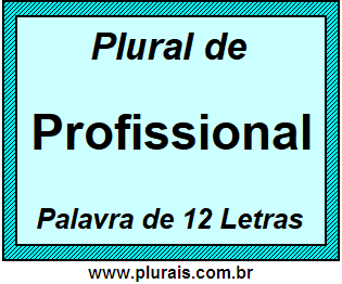 Plural de Profissional