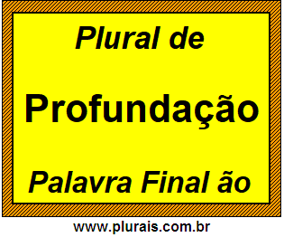 Plural de Profundação