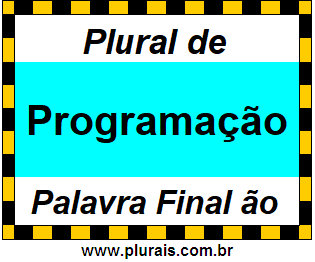 Plural de Programação