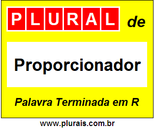 Plural de Proporcionador