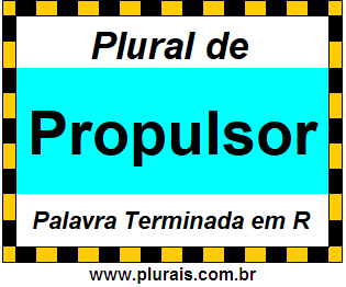 Plural de Propulsor