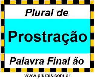 Plural de Prostração