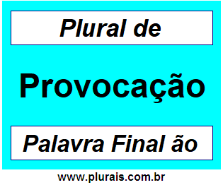 Plural de Provocação