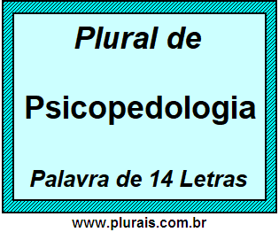 Plural de Psicopedologia