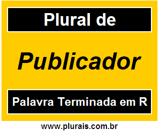 Plural de Publicador