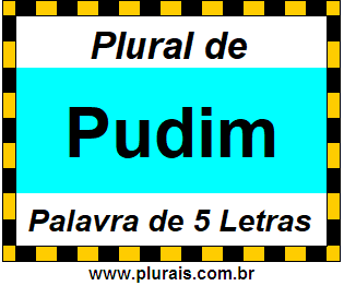 Plural de Pudim