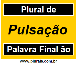 Plural de Pulsação