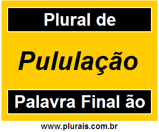 Plural de Pululação