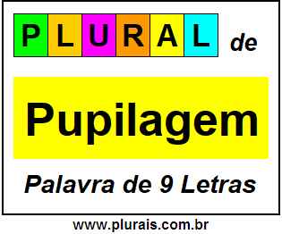 Plural de Pupilagem