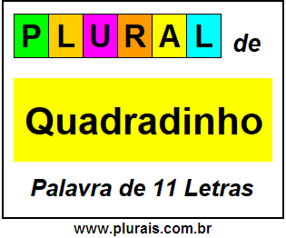 Plural de Quadradinho