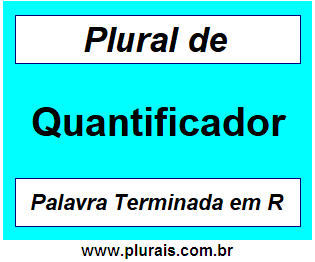 Plural de Quantificador