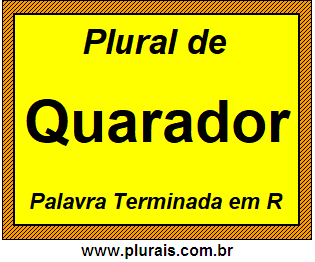 Plural de Quarador