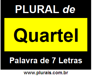 Plural de Quartel