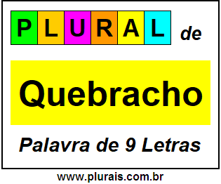 Plural de Quebracho