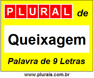 Plural de Queixagem