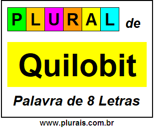Plural de Quilobit