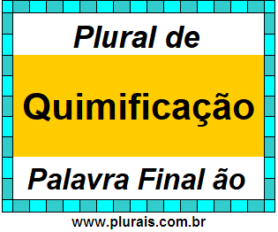 Plural de Quimificação