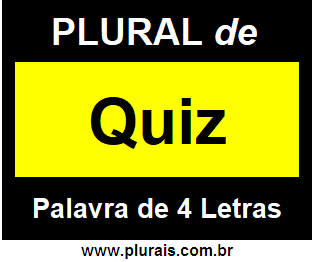 Plural de Quiz