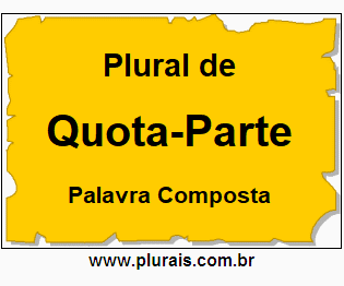 Plural de Quota-Parte