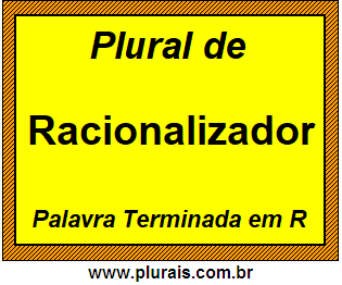 Plural de Racionalizador