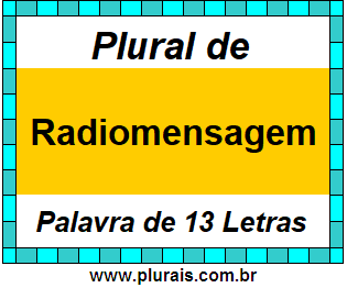 Plural de Radiomensagem