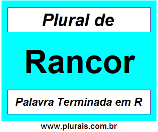 Plural de Rancor