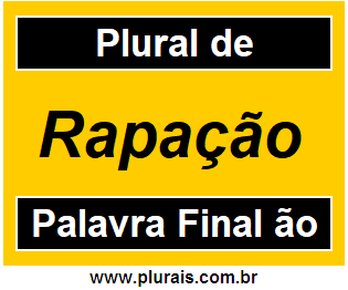 Plural de Rapação