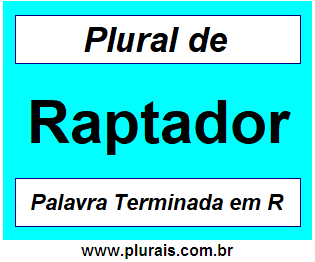 Plural de Raptador