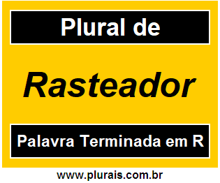 Plural de Rasteador