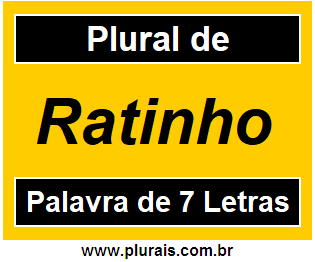 Plural de Ratinho