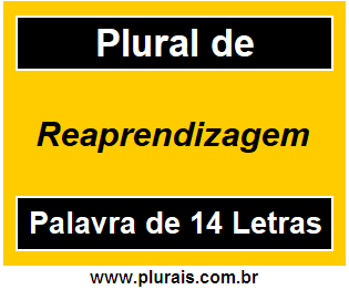 Plural de Reaprendizagem