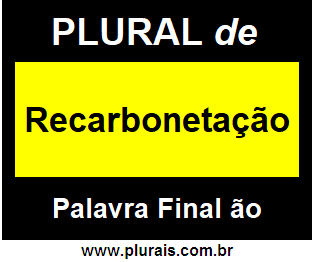 Plural de Recarbonetação